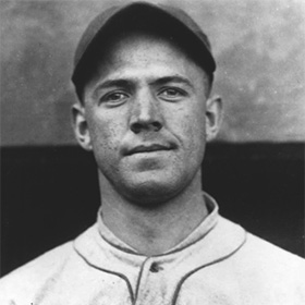 Burleigh Grimes photographed in 1916--and probably thinking about throwing at the photographer.