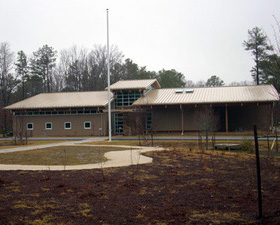 The visitor's center at Raven Rock State Park in NC.